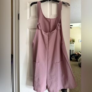 SHEIN Pink Sleeveless Jumpsuit with Scoop Neckline